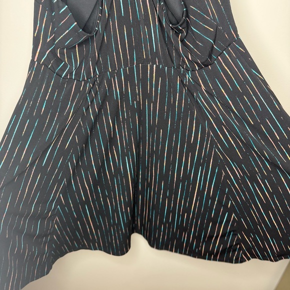 Torrid Black Midi Dress with Stripes - Picture 9 of 11